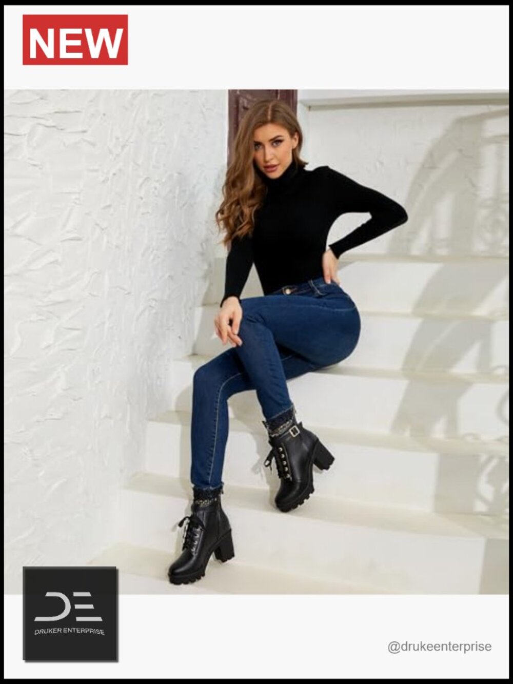 Chunky Platform High Heel Boots Lace Up Gothic Ankle Booties Block Heel Buckle - Picture 3 of 7